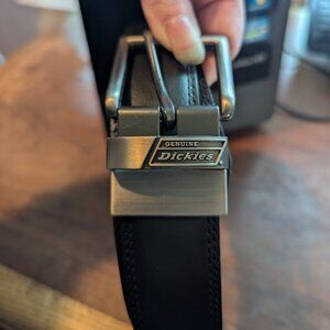 Dickies Black Leather Belt